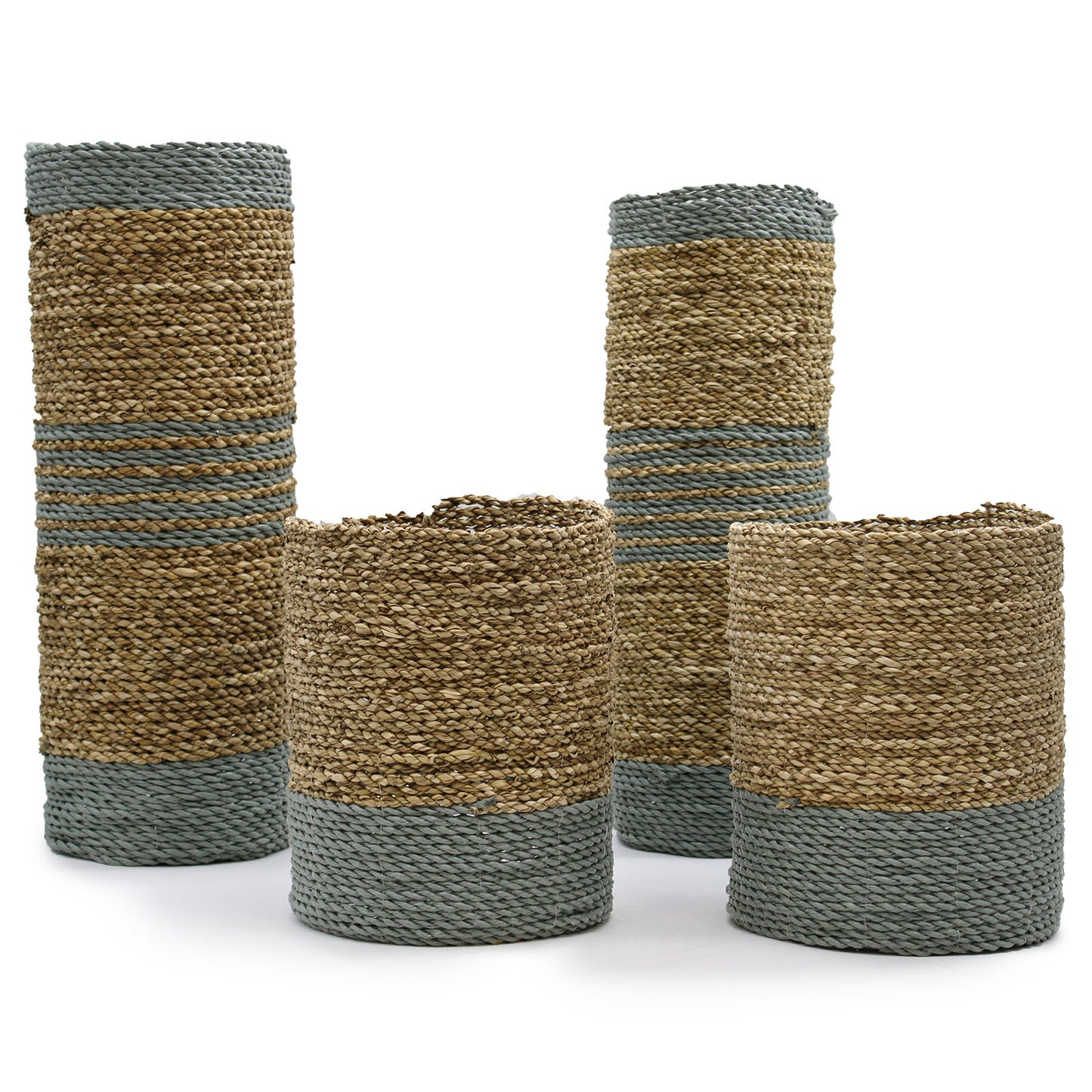 Sea Grass Vase & Bin Set