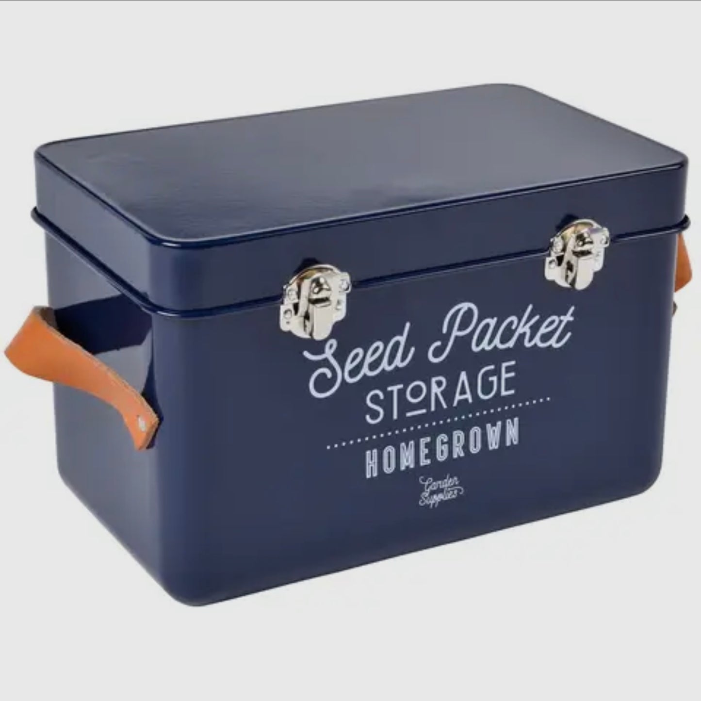 Burgon & Ball | Leather Handled Seed Tin