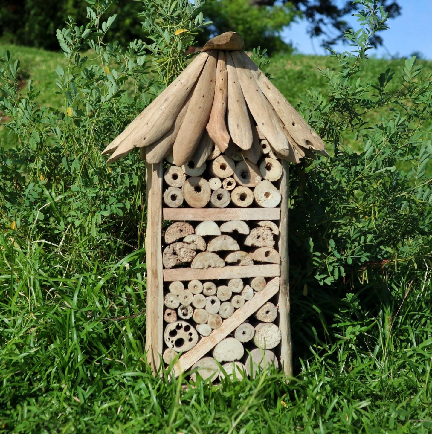 Drift Wood Hanging Insect & Bee Hotel