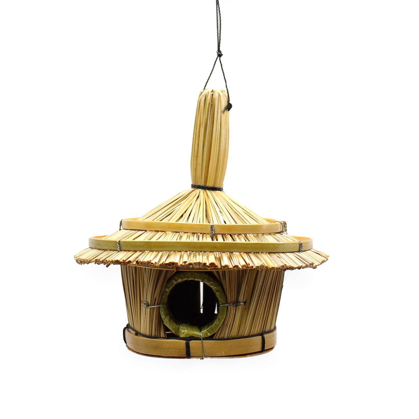 Small Round Seagrass Bird Box