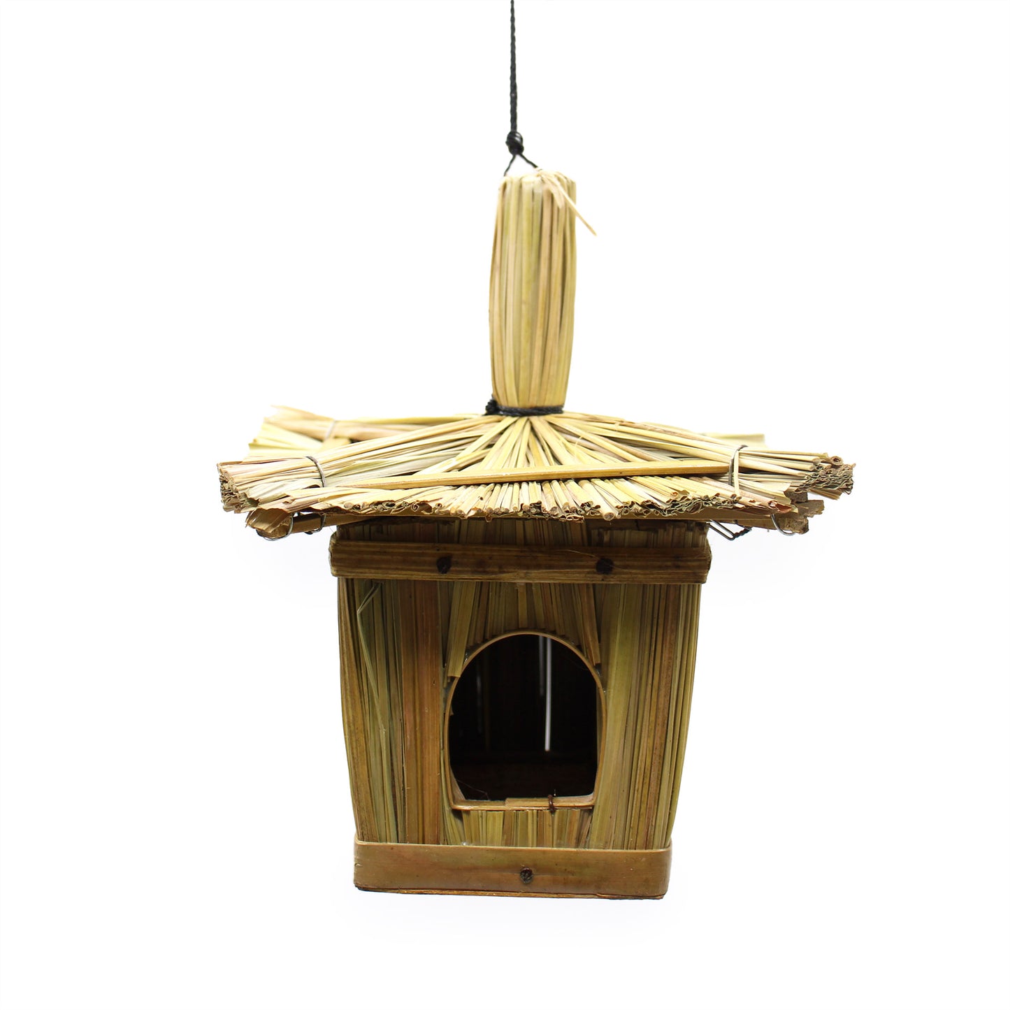 Small Square Seagrass Bird Box