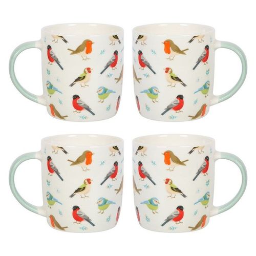 Set of 4 Garden Bird Mugs