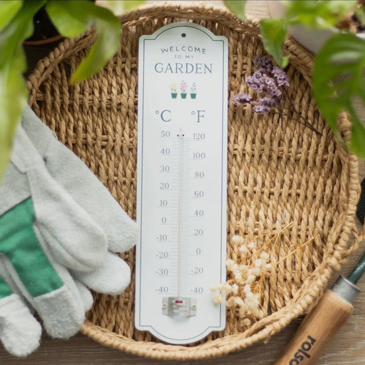 Welcome To My Garden Thermoeter