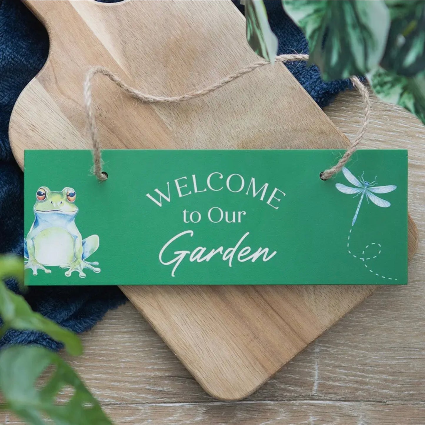 Welcome To Our Garden Sign