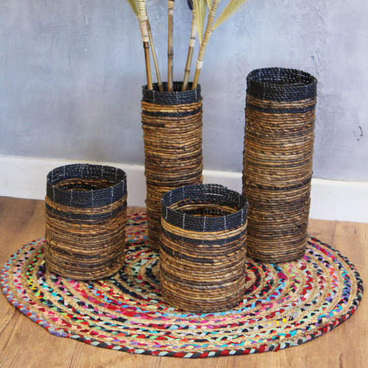 Banana Leaf Vase & Basket Set