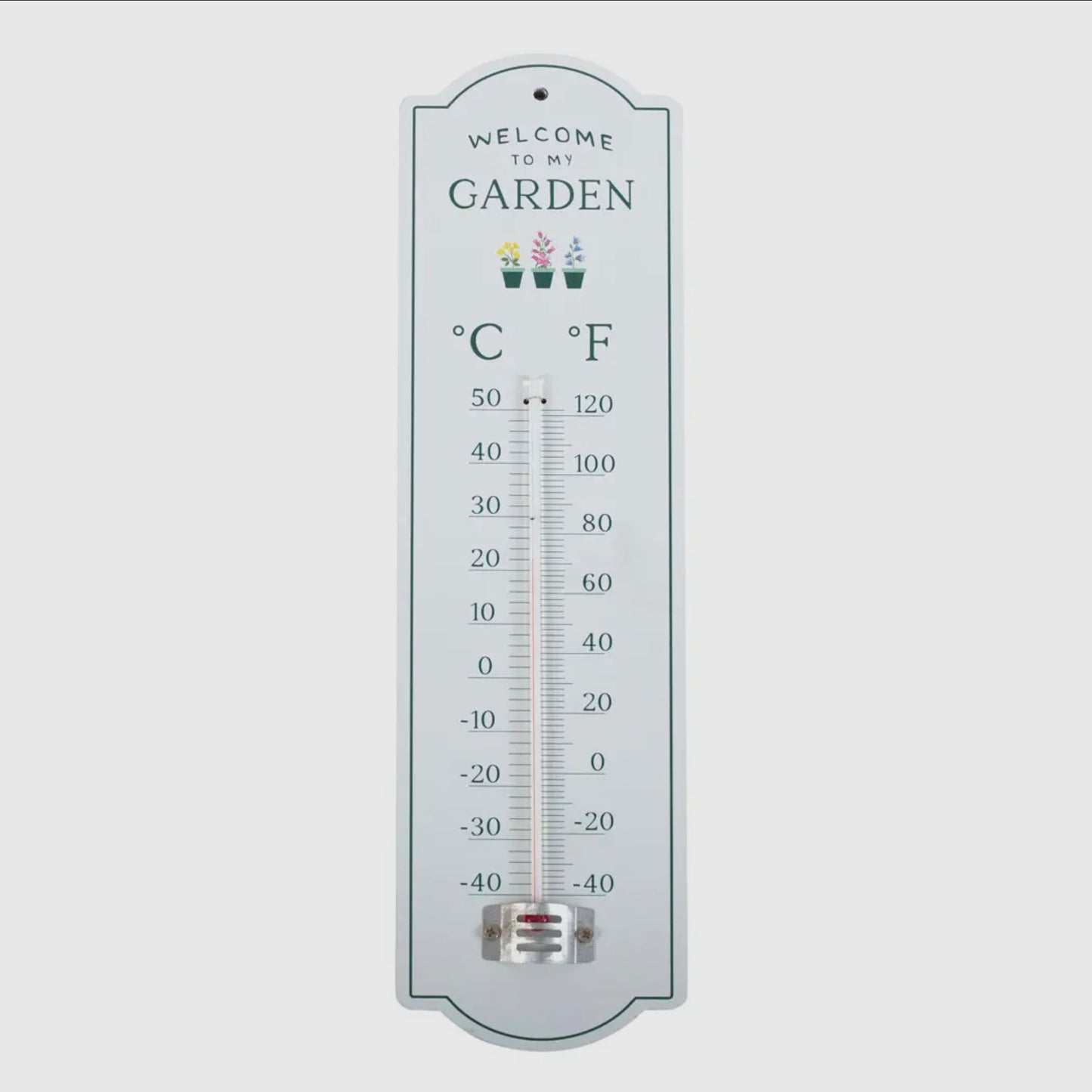 Welcome To My Garden Thermoeter