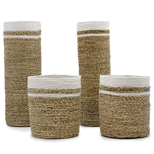 Seagrass Vase & Bin Set