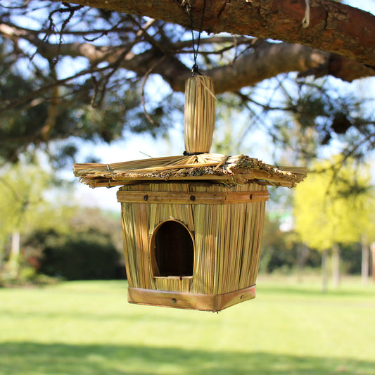 Small Square Seagrass Bird Box